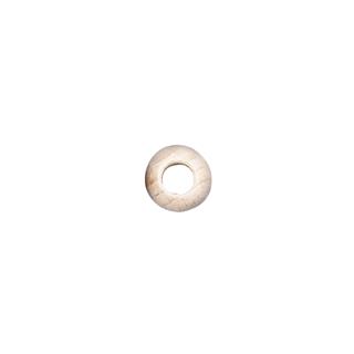 Lesene perle, pološčene,15 mm o, naravna barva, 6 mm luknja,