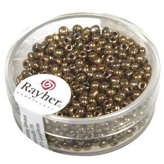 Perle s srebrno sredino, 2,6 mm o, bakrene, 16 g