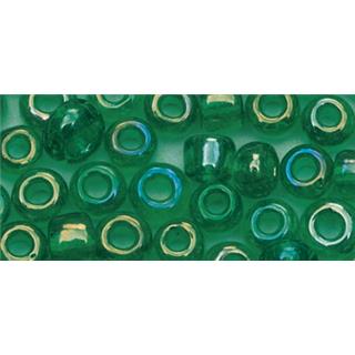Perle trasparentne, 2,6 mm o, zelene 17g