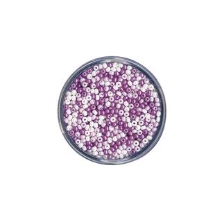 Perle mešane, 17 g, vijolične barve, 2,6 mm o