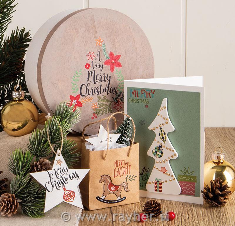 BOŽIČNA DARILCA S TRANSFER FOLIJO