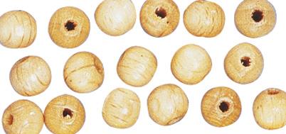 Perle lesene, pološčene, 6mm, naravne b., 115 kosov