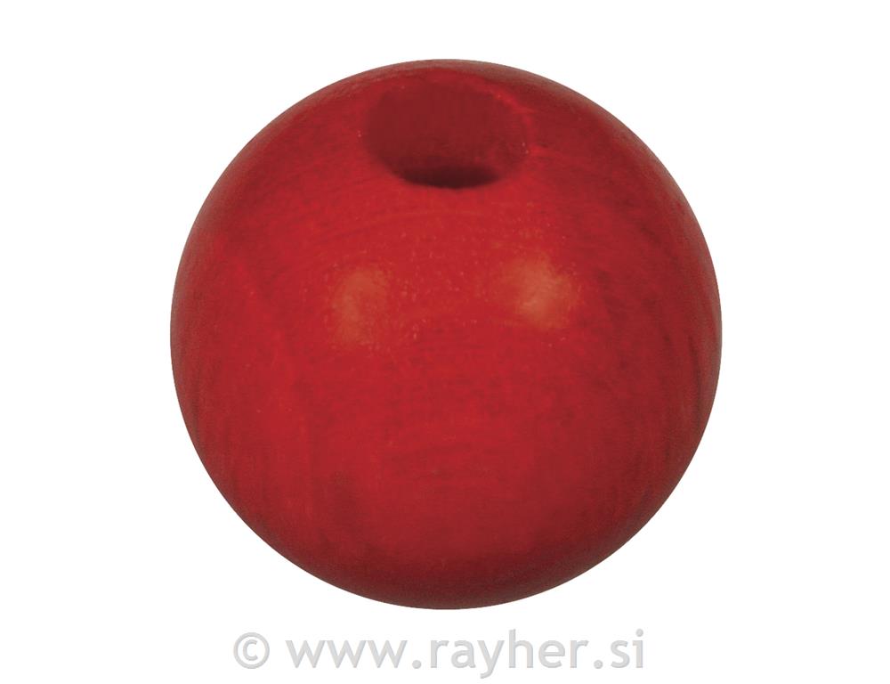 Perle lesene, pološčene, 8mm o,