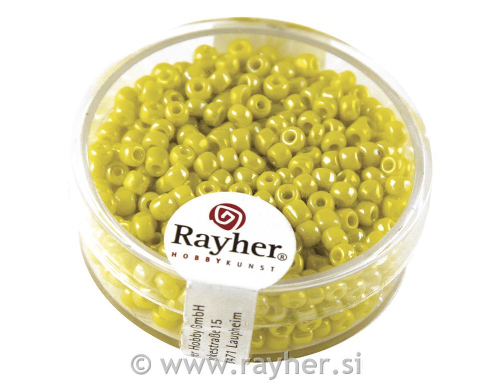 Perle opak, 2,6 mm o, rumene, 17g