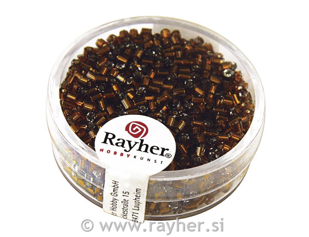 Glass sticks, 2x2 mm, with silver inlet,