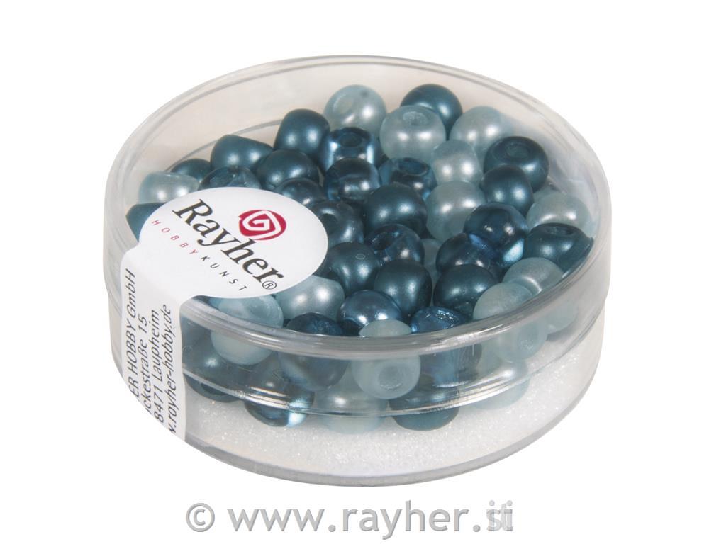 Rocailles-mix with big hole, with, 5.5mm