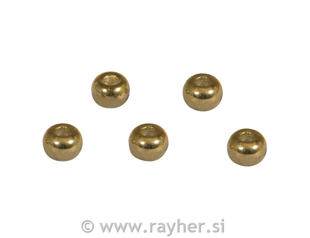 Rocailles metallic with big hol, 5.5mm o