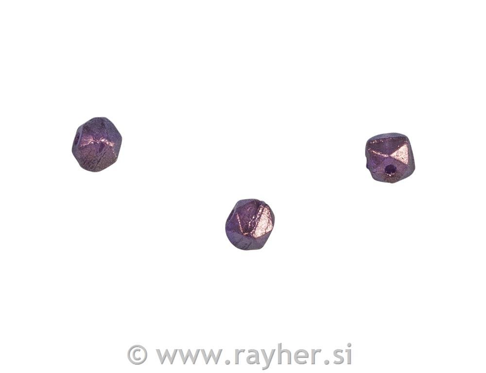 Perle Antique , 4mm, antik lila, 120 kos