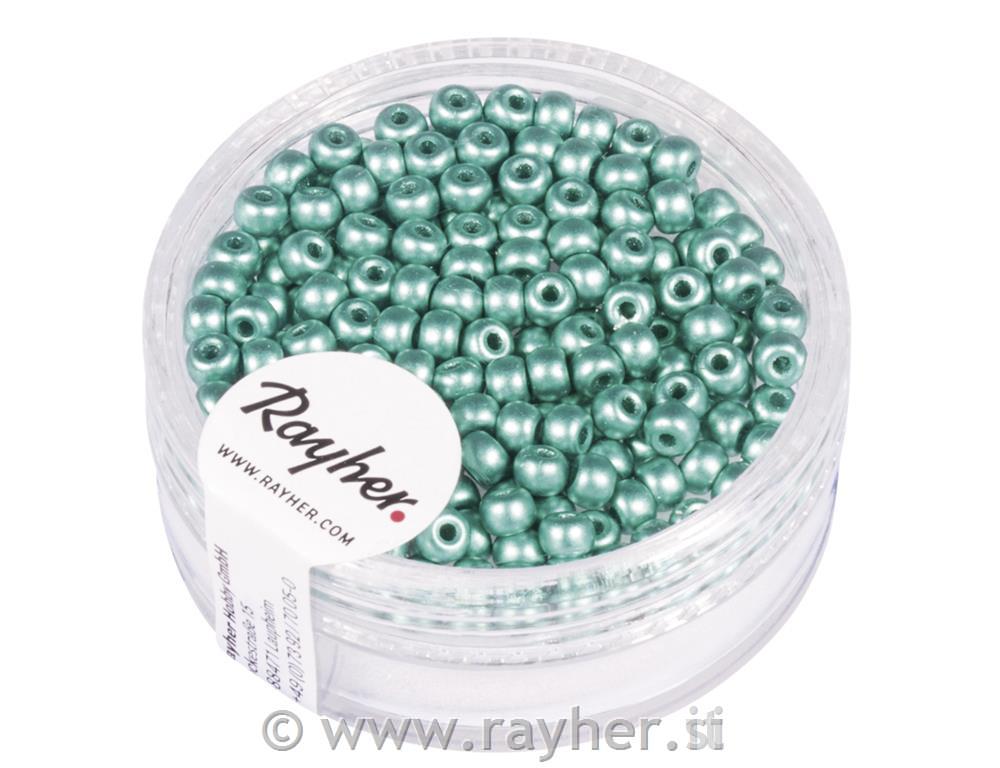 Perle, 3mm, mint, 200 kos