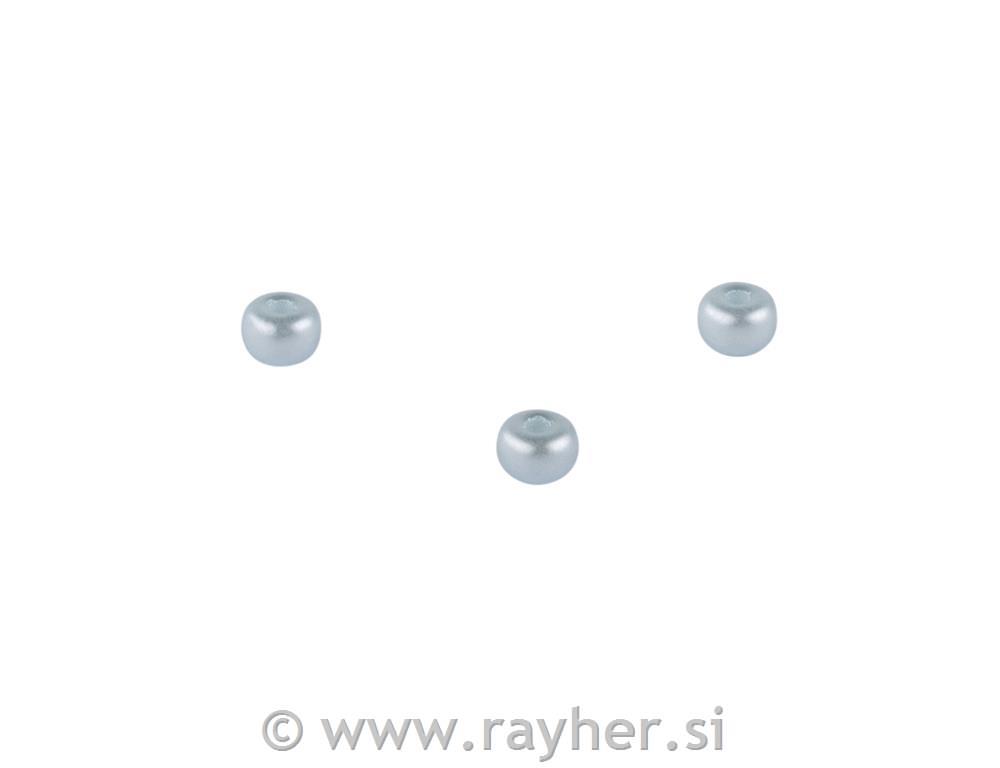 Rocailles, 4mm o, aqua blue matt, box0pcs