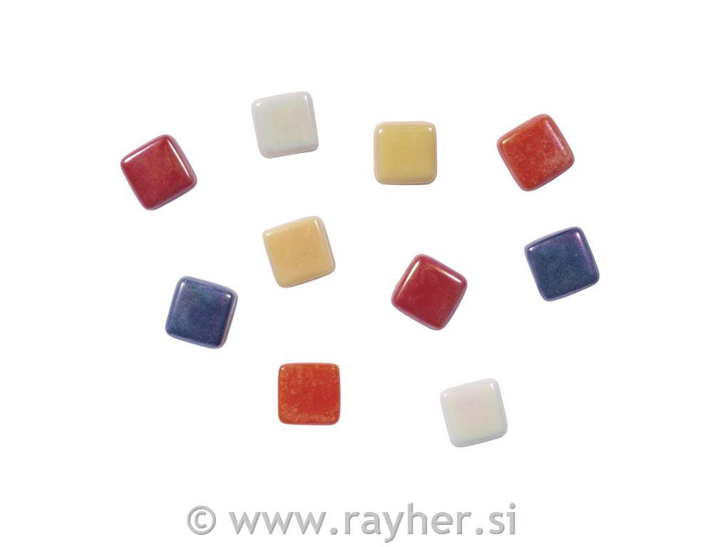 Mozaik kamni stekleni svetleči 1x1 cm, 500g mešane barve - p