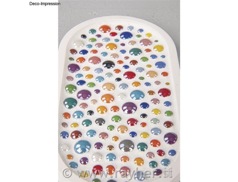 Mosaic stones Diamond glass round;0.6-1.2cm, 180 g