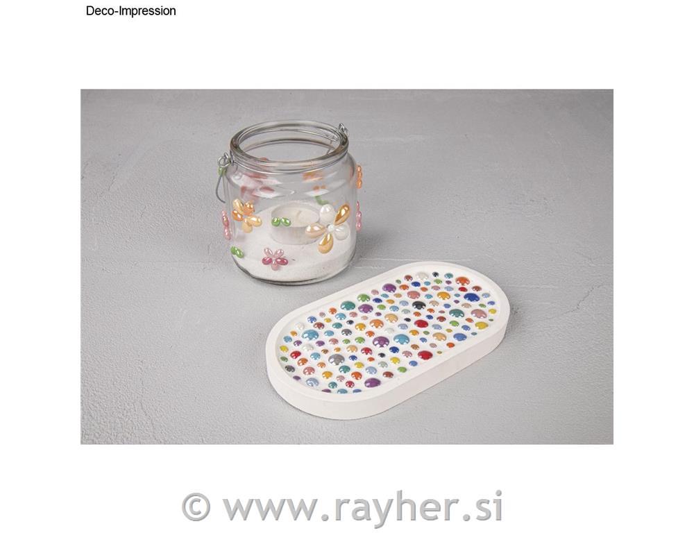 Mosaic stones Diamond glass round;0.6-1.2cm, 180 g