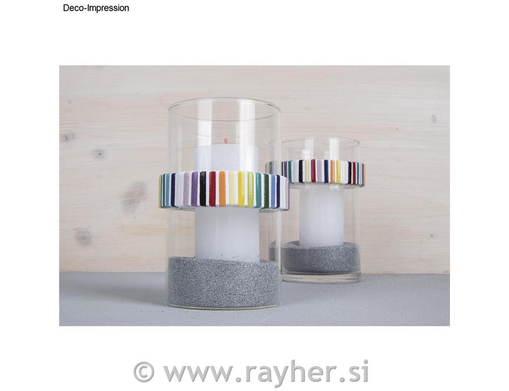 Sweety glass mosaic mix, coloured, 5x25x6mm, approx.295 pcs, box 500g