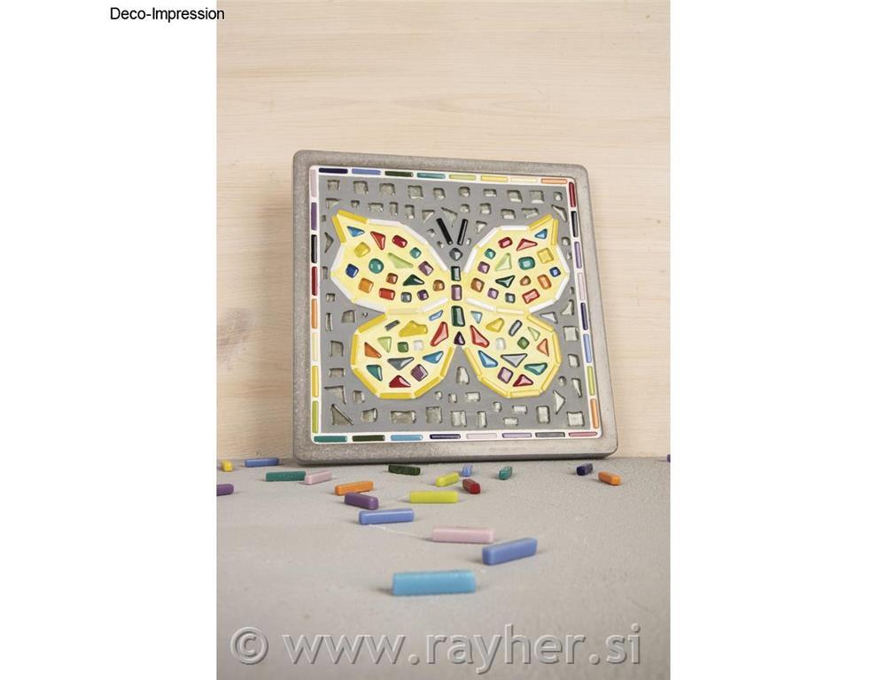 Sweety glass mosaic mix, coloured, 5x25x6mm, approx.295 pcs, box 500g