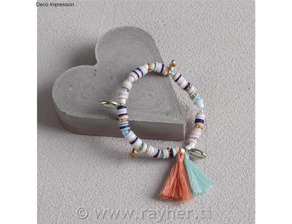 Heishi perle set arabsko modra