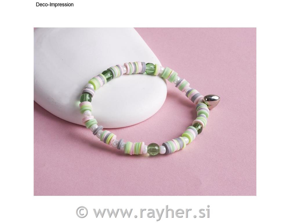 Heishi perle set orientalsko zelena