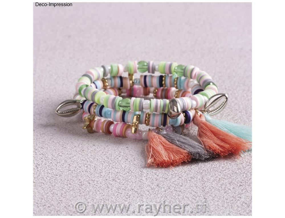 Heishi perle set orientalsko zelena