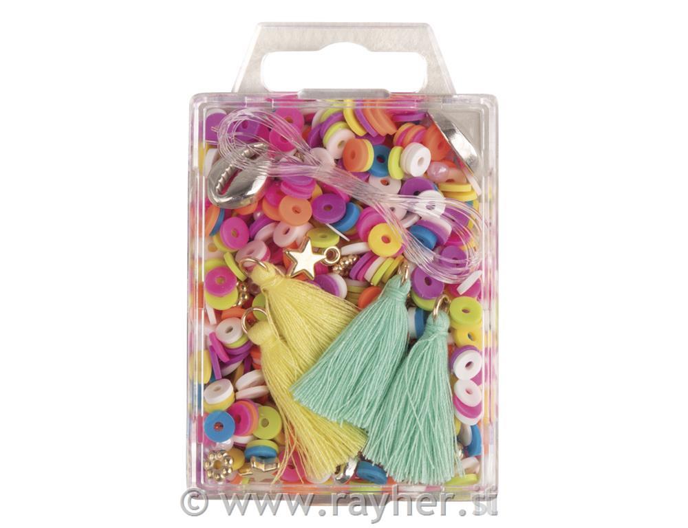 Heishi perle set mešane barve