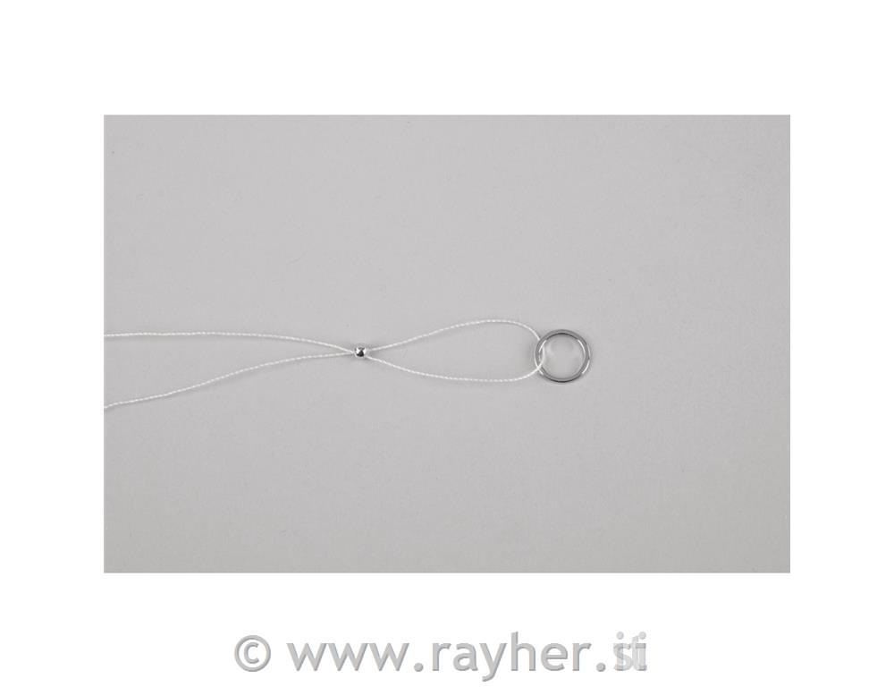 Set za izdelavo verižice za mobilni telefon, srebrn