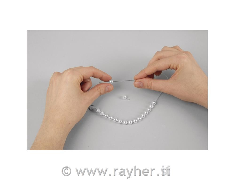 Set za izdelavo verižice za mobilni telefon, srebrn