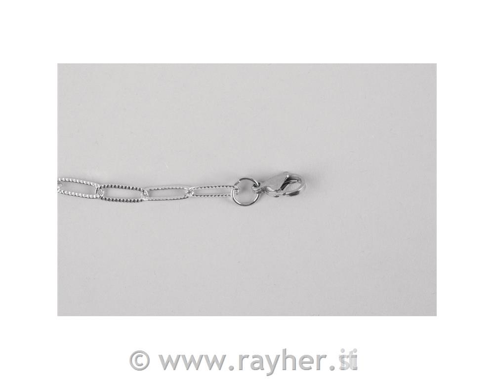 Set za izdelavo verižice za mobilni telefon, srebrn