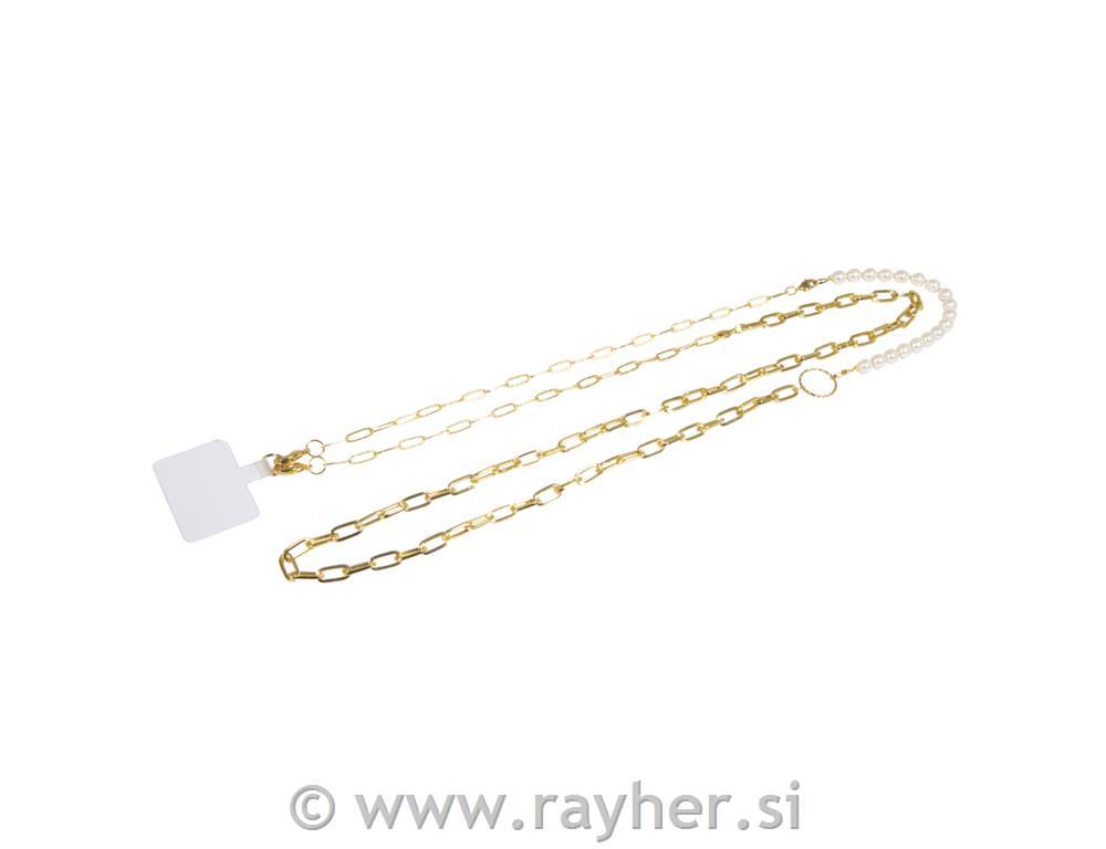 Set za izdelavo verižice za mobilni telefon, zlat