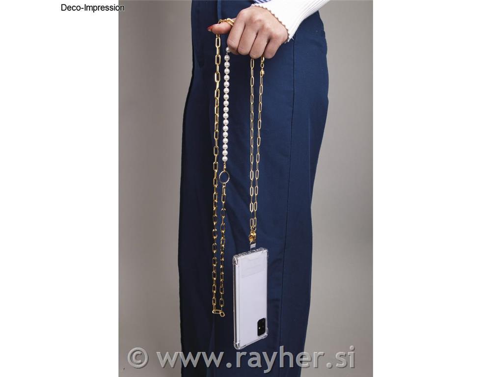 Set za izdelavo verižice za mobilni telefon, zlat