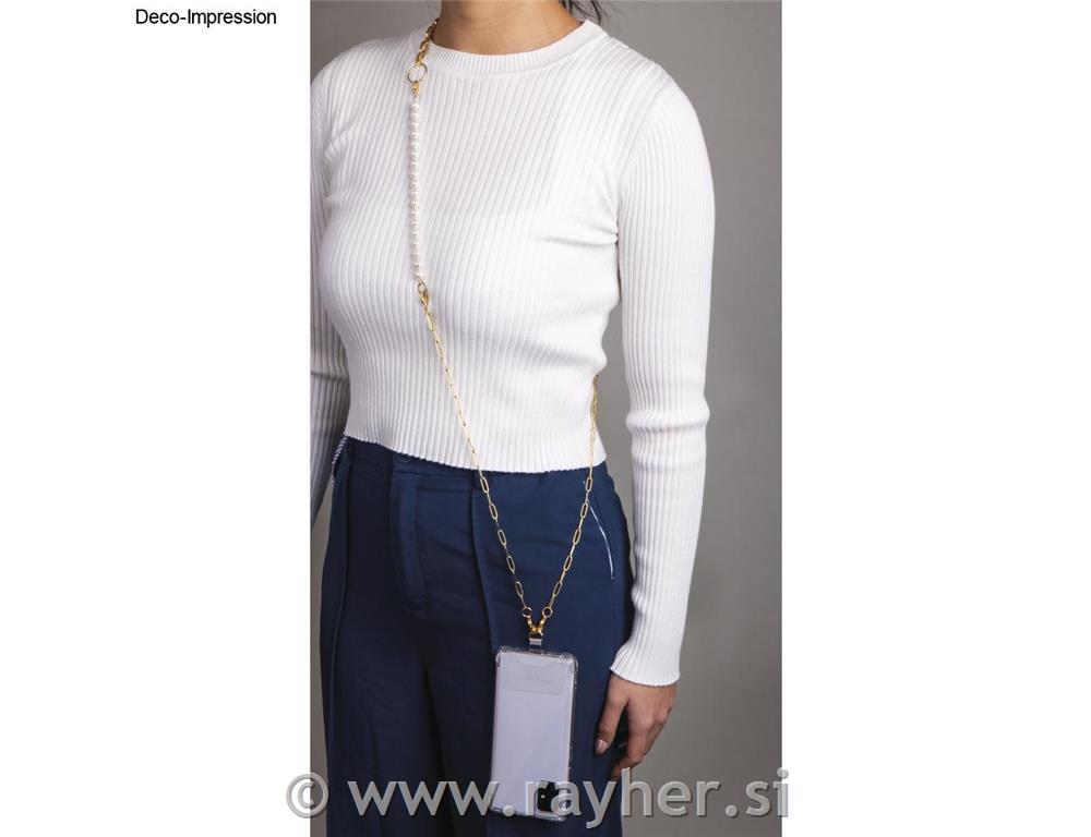 Set za izdelavo verižice za mobilni telefon, zlat