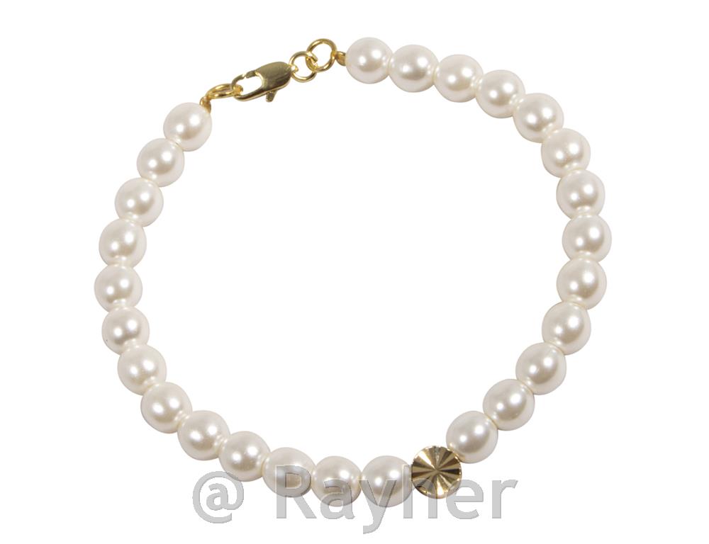 Set za izdelavo verižice Click&Match, steklene perle, zlat