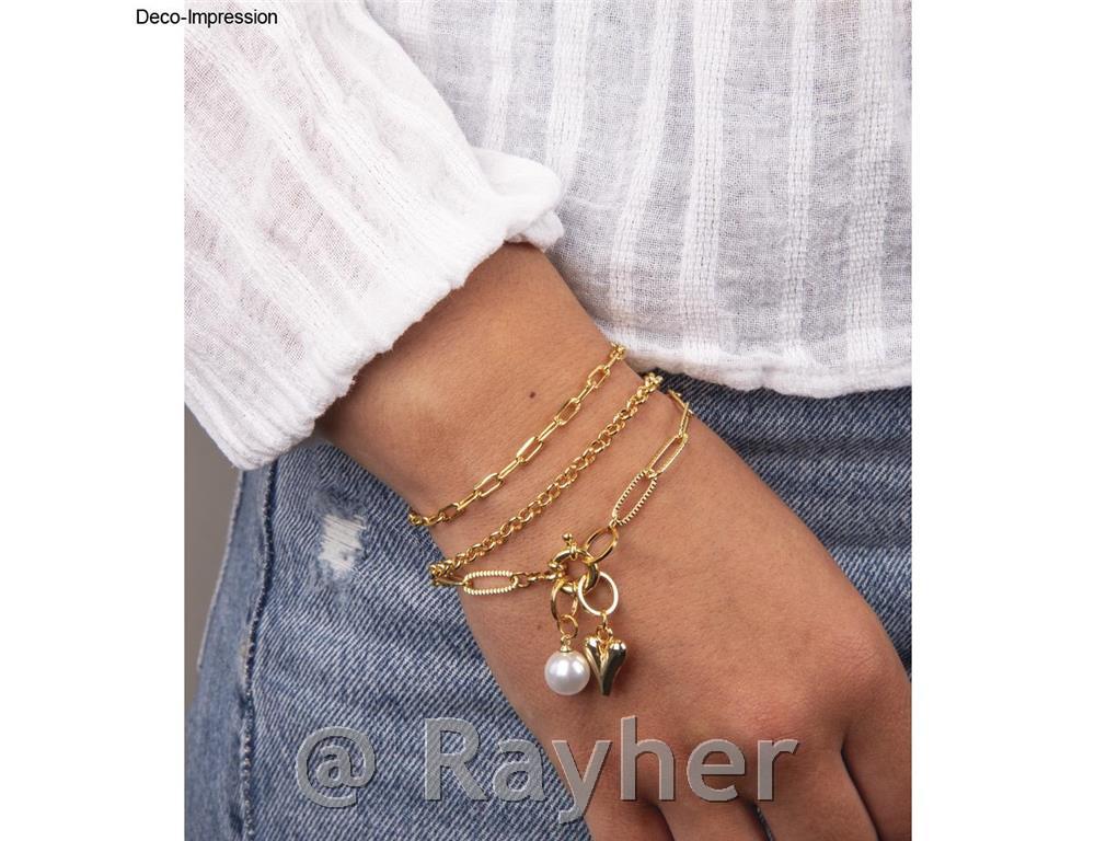 Set za izdelavo nakita Click & Match, zlate b. (za 3 zapestnice ali 1 ogrlico)