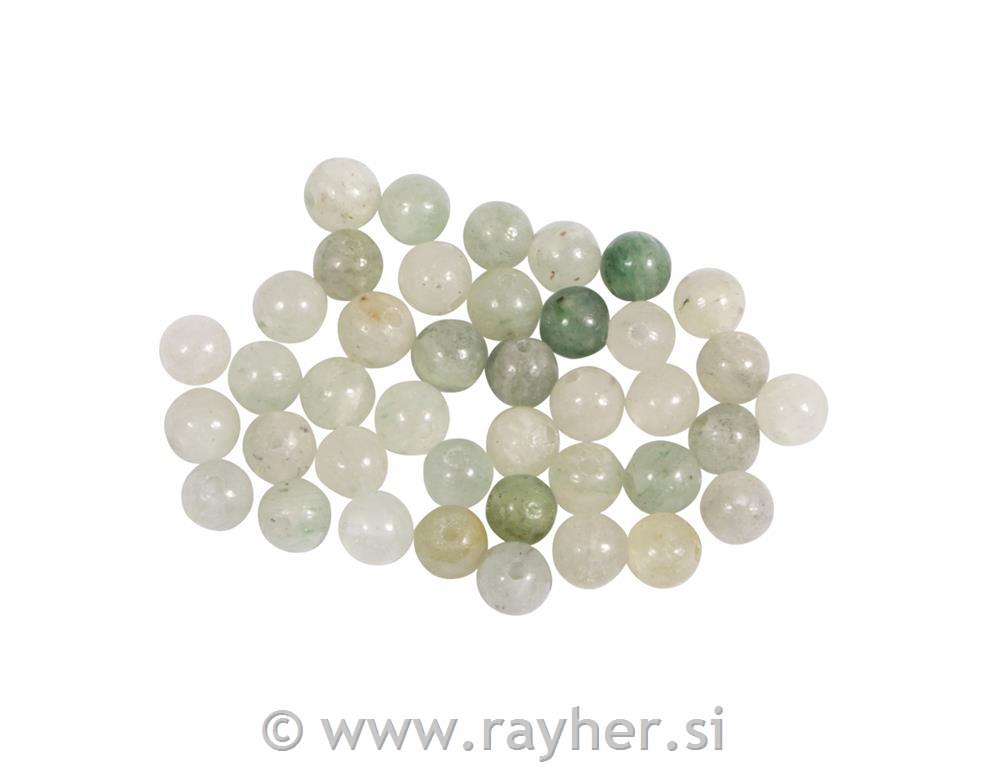 Semi-precious gemstone bead African jade, 4mm, 40pcs