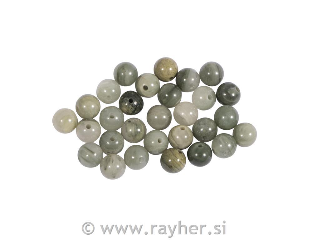 Labradonit, poldragi kamen, perle 6mm, 30 kos