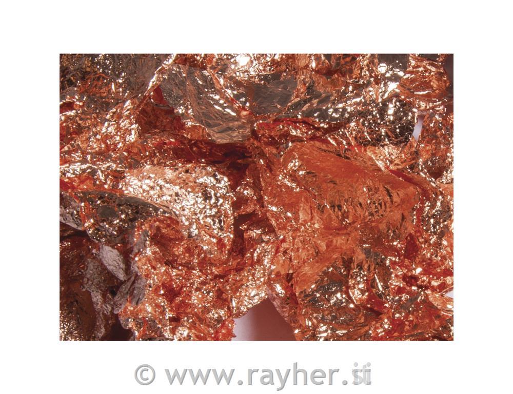 Deco-metal flakes, copper, tab-box 1g
