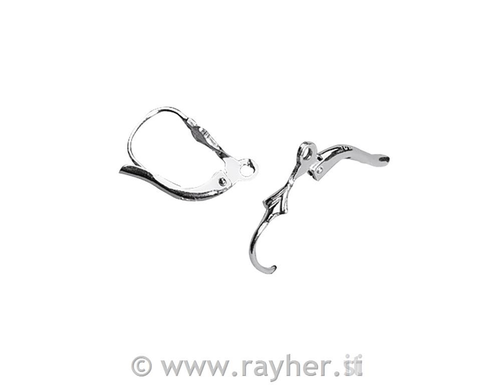 925 silver ear hook w. catch, tab-bag 2p