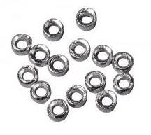 Crimps, silver, inside o1mm, outside o2m