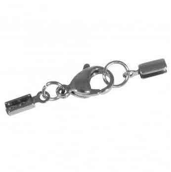 Sponka za ogrlico, pravo jeklo, platina,