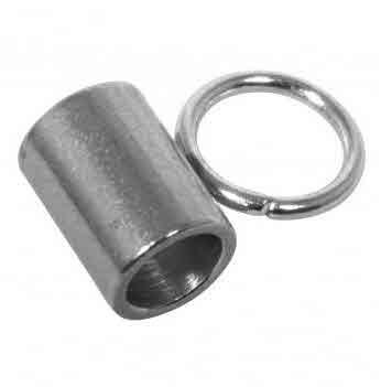 Obesek z zanko, 8x6mm, pravo jeklo