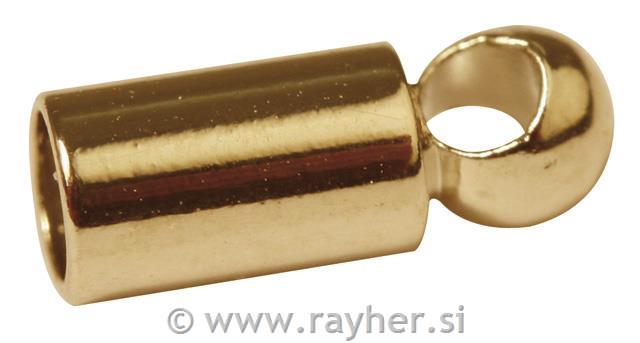 Zaključek za vrvico 2 mm, bn, 4 kos