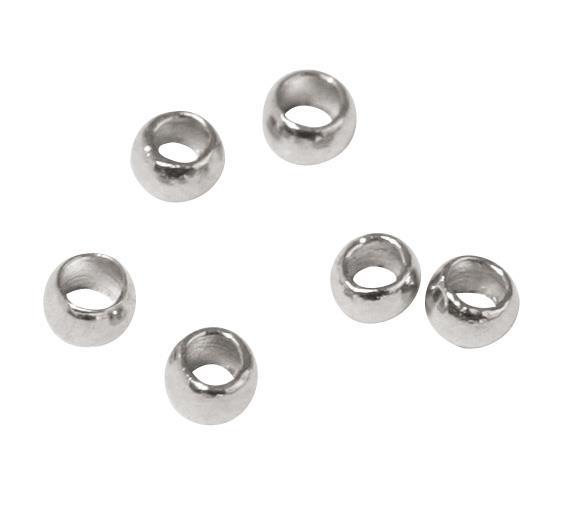 Crimps, platinum, I: 0.8mm o, O: 1.5mm o