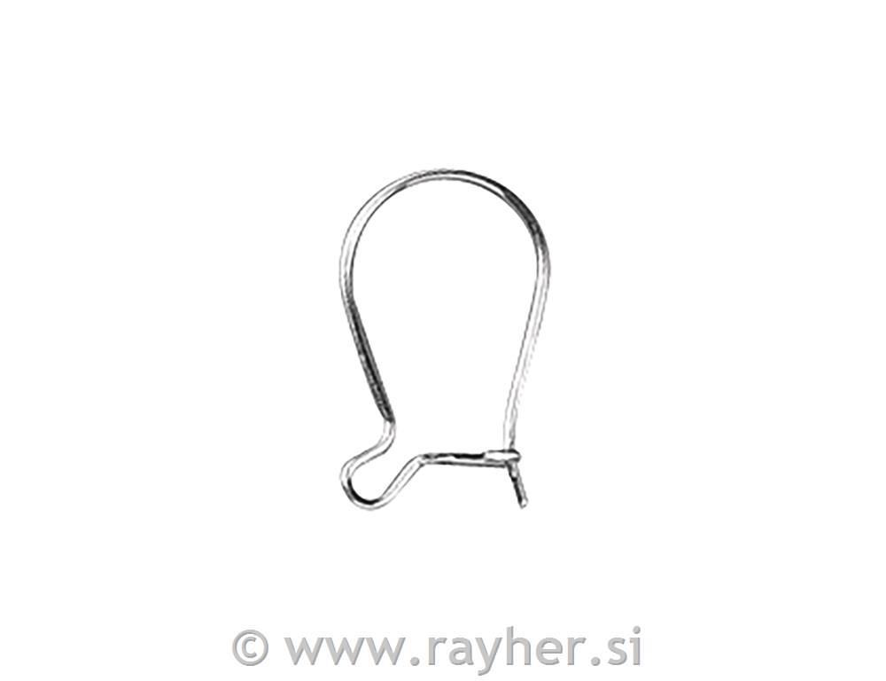 Osnova za uhane pravo srebro, 2 kosa