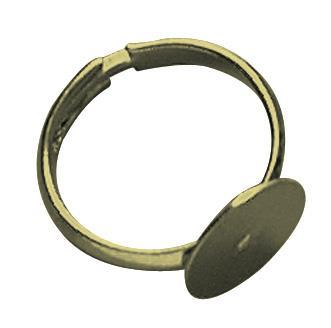 Prstan s ploščico 12 mm, 2 kos