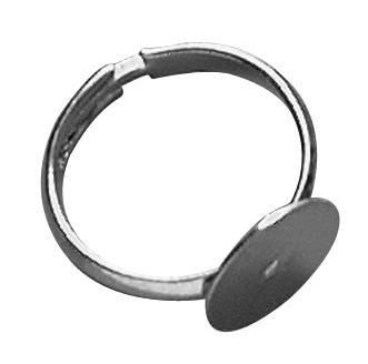 Prstan s ploščico 12 mm, 2 kos