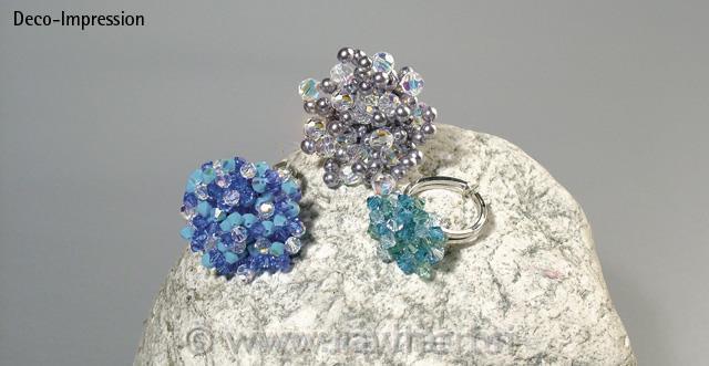 Prstan s ploščico 12 mm, 2 kos