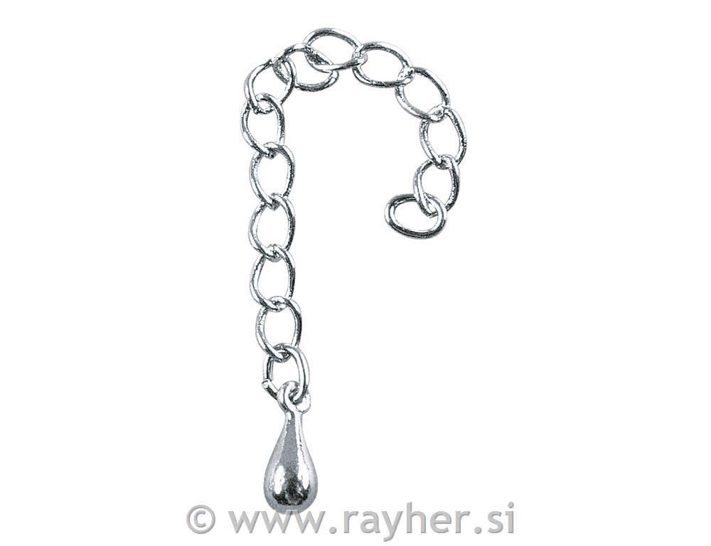 Adjustment with clapper, silver, 6cm, t-