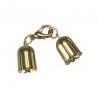 Tulip cap w. carabiner, assebled, gold,
