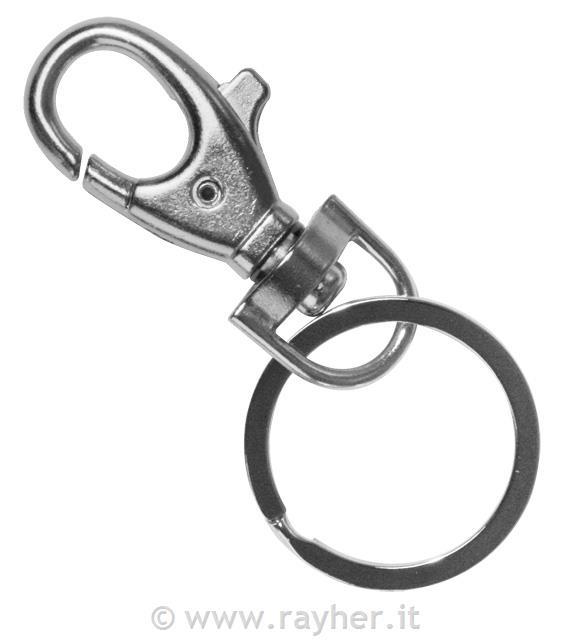 Karabin za ključe z dvojnim obročkom
