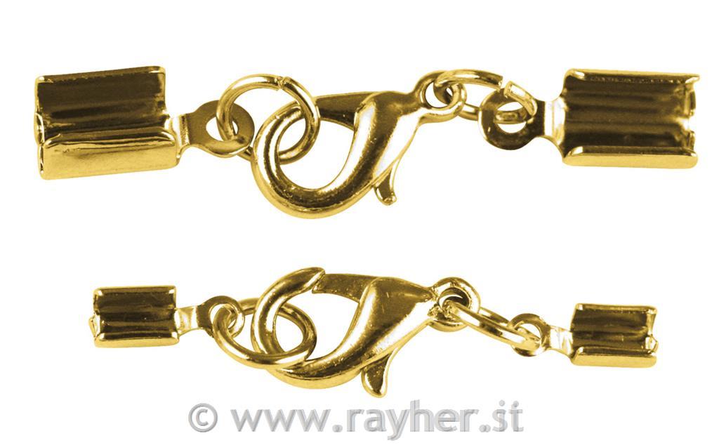 Jewellery closure w. carabiner assembled