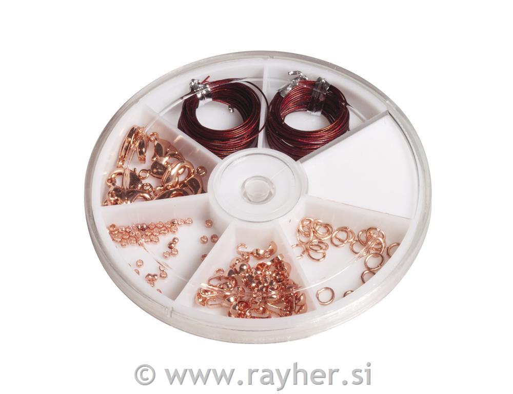 Set za izdelavo nakita, bakreni, 5-delni