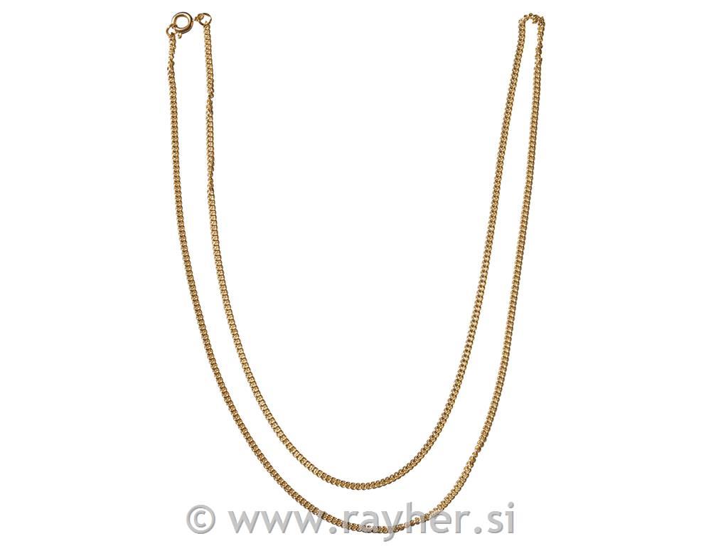 Verižica pozlačena , 60cm, 2.5mm